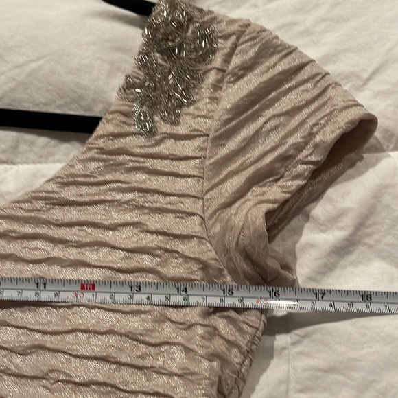 Free People Bringing Sexy Back Dress Low drop back Floral beaded size S Cream. - Picture 9 of 14